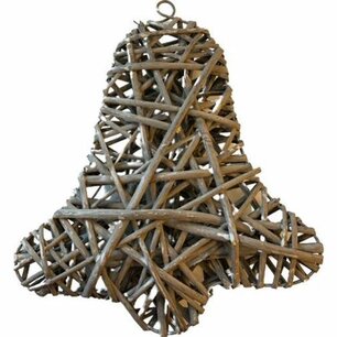 Bel - Hang Krans - Hout / Metaal - Bruin - Groot - l 25 x h 30 cm Bel - Hang Krans - Hout / Metaal - Bruin - Groot - l 25 x h 30 cm