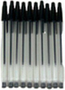 Balpennen met draaidop - Zwart - 15 cm - 10 Stuks Balpennen met draaidop - Zwart - 15 cm - 10 Stuks