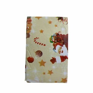 Kerst tafelkleed - Geel - 200 x 140 - Bedrukking - Kerstmis - Vinyl - Diner - Tafellaken Kerst tafelkleed - Geel - 200 x 140 - Bedrukking - Kerstmis - Vinyl - Diner - Tafellaken