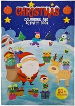 Kleurboek - Activiteiten boek - Kerst kleurboek - Multicolor - 50+ Stickers Kleurboek - Activiteiten boek - Kerst kleurboek - Multicolor - 50+ Stickers