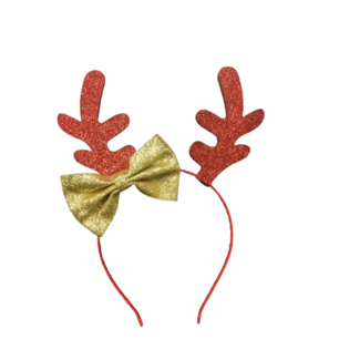 Kerstdiadeem Glitter - Model Rendier Gewei - Diadeem - Goud / Rood - Glitter - Kerstmis - Haaraccessoires Kerstdiadeem Glitter - Model Rendier Gewei - Diadeem - Goud / Rood - Glitter - Kerstmis - Haaraccessoires