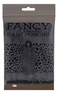 Fancy Regenponcho Panter print - donkergroen - Kunststof - One size - Regen Fancy Regenponcho Panter print - donkergroen - Kunststof - One size - Regen