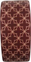 Keukenloper met decoratief ster patroon ALASTAIR - Wijn Rood / Creme Wit - 120 x 50 cm Keukenloper met decoratief ster patroon ALASTAIR - Wijn Rood / Creme Wit - 120 x 50 cm
