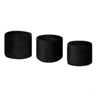 Luxe velvet opberg mandjes DOMINIK - Zwart - Polyester - ø 14 x 11 cm / ø 16 x 13 cm / ø 18 x 15 cm - Set van 3 - Opbergmand - Decoratie - Luxe - Hotel Quality Luxe velvet opberg mandjes DOMINIK - Zwart - Polyester - ø 14 x 11 cm / ø 16 x 13 cm / ø 18 x 15 cm - Set van 3 - Opbergmand - Decoratie - Luxe - Hotel Quality