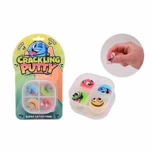Crackling putty - Kneedklei - Multicolor - Slijm - Cadeau - Feestdagen - Set van 4 Crackling putty - Kneedklei - Multicolor - Slijm - Cadeau - Feestdagen - Set van 4