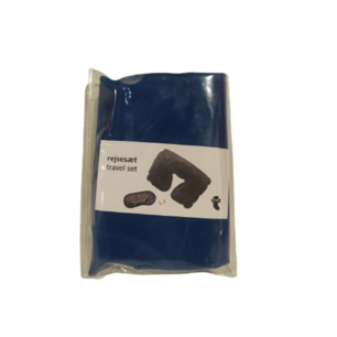 Reisset Opblaasbaar BENNY- Nekkussen + Slaapmasker + Oordopjes - Blauw - Vliegtuig - Reizen - Velvet / Fluweel - Reizen - Vakantie - Vliegen -Slapen - Kussen - Nek - Neckpillow- aanmaakblokes Reisset Opblaasbaar BENNY- Nekkussen + Slaapmasker + Oordopjes - Blauw - Vliegtuig - Reizen - Velvet / Fluweel - Reizen - Vakantie - Vliegen -Slapen - Kussen - Nek - Neckpillow- aanmaakblokes