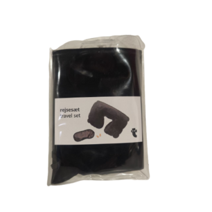 Reisset Opblaasbaar BENNY- Nekkussen + Slaapmasker + Oordopjes - Zwart - Vliegtuig - Reizen - Velvet / Fluweel - Reizen - Vakantie - Vliegen -Slapen - Kussen - Nek - Neckpillow- aanmaakblokes Reisset Opblaasbaar BENNY- Nekkussen + Slaapmasker + Oordopjes - Zwart - Vliegtuig - Reizen - Velvet / Fluweel - Reizen - Vakantie - Vliegen -Slapen - Kussen - Nek - Neckpillow- aanmaakblokes