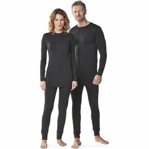 Volwassenen thermo shirt DAMIAN - Zwart - Polyester - Maat S - Unisex - Skiën - Sporten - Sport - Winter Volwassenen thermo shirt DAMIAN - Zwart - Polyester - Maat S - Unisex - Skiën - Sporten - Sport - Winter