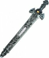 Speelgoed zwaard EXCALIBUR met kristal - Zwart / Zilver - 53 x 12 cm Speelgoed zwaard EXCALIBUR met kristal - Zwart / Zilver - 53 x 12 cm