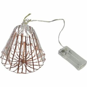 Hanglamp Decoratie - Glas - Rosé - Batterij - 10LED - 12 Ø cm Hanglamp Decoratie - Glas - Rosé - Batterij - 10LED - 12 Ø cm
