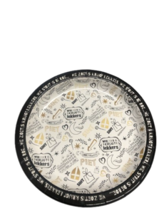 Sinterklaas "Wie zoet is krijgt lekkers..." Bord - Zwart / Goud / Wit - Karton - Bordjes - 8 personen - Feest - Pakjesavond Sinterklaas "Wie zoet is krijgt lekkers..." Bord - Zwart / Goud / Wit - Karton - Bordjes - 8 personen - Feest - Pakjesavond