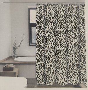 Douchegordijn Panter - Zwart / Wit - Eva / Peva - 180 x 180 cm - 12 ringen Douchegordijn Panter - Zwart / Wit - Eva / Peva - 180 x 180 cm - 12 ringen