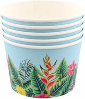 Snackbakjes EDITH Jungle model - Blauw / Multicolor - Karton - Ø 12 x h 8 cm - 5 Stuks Snackbakjes EDITH Jungle model - Blauw / Multicolor - Karton - Ø 12 x h 8 cm - 5 Stuks