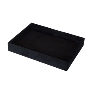 Fluwelen Deco dienblad NUSR - Zwart - Polyester / MDF - 24 x 18 x 4,5 cm - Rechthoek - Velvet Tray - Sieraden tray Fluwelen Deco dienblad NUSR - Zwart - Polyester / MDF - 24 x 18 x 4,5 cm - Rechthoek - Velvet Tray - Sieraden tray