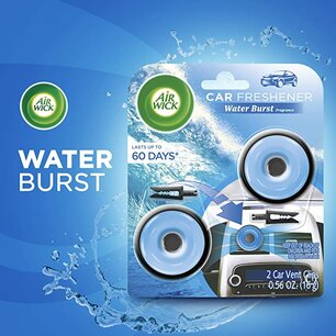 Airwick Auto Luchtverfrisser Water Burst - Blauw - Set van 2 Airwick Auto Luchtverfrisser Water Burst - Blauw - Set van 2