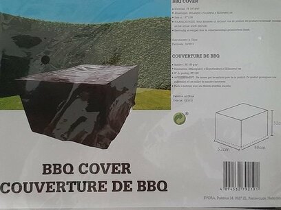 Barbequehoes opberger - Zwart - 88 x 52 x 52 cm Barbequehoes opberger - Zwart - 88 x 52 x 52 cm