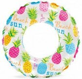 Ananas Opblaasbare zwemring - Multicolor - Plastic 