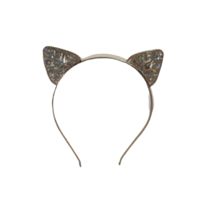 Diadeem Met Kattenoortjes - katten Oren - Zilver - Metaal met Strass - Diadeem Diadeem Met Kattenoortjes - katten Oren - Zilver - Metaal met Strass - Diadeem