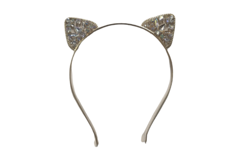 Diadeem Met Kattenoortjes - katten Oren - Goud - Metaal met Strass - Diadeem Diadeem Met Kattenoortjes - katten Oren - Goud - Metaal met Strass - Diadeem