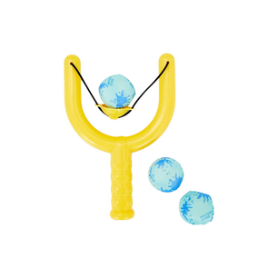 Katapult met 3 Splash ballen - Kuntstof - Geel - Vang en werp waterspel - Catapult Katapult met 3 Splash ballen - Kuntstof - Geel - Vang en werp waterspel - Catapult