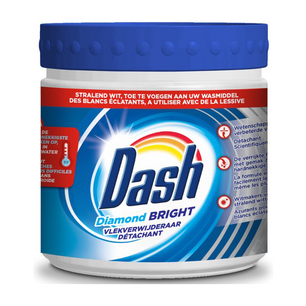 Dash Diamond Bright poeder Vlekverwijderaar - Geschikt voor witte was - Set van 2 - vlekverwijdering - Detachant - 500 gram Dash Diamond Bright poeder Vlekverwijderaar - Geschikt voor witte was - Set van 2 - vlekverwijdering - Detachant - 500 gram