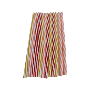 Herbruikbare Rietjes SWIRL COLLECTIE - Rood / Roze / Okergeel - Kunststof - 12 stuks Herbruikbare Rietjes SWIRL COLLECTIE - Rood / Roze / Okergeel - Kunststof - 12 stuks