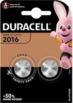 Duracell Lithium CR2016 3V - 2 stuks