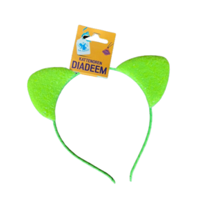 Diadeem Glitter Kattenoren Groen - Neon haarband - Kattenoortjes Diadeem Glitter Kattenoren Groen - Neon haarband - Kattenoortjes