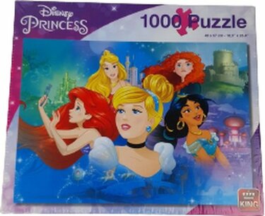 Disney Princess Puzzel - Roze / Multicolor - Karton - 1000 Stukjes Disney Princess Puzzel - Roze / Multicolor - Karton - 1000 Stukjes