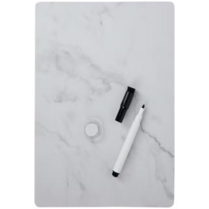 Marmeren whiteboard A4 - inclusief 1 magneet en 1 uitwisbare stift Marmeren whiteboard A4 - inclusief 1 magneet en 1 uitwisbare stift