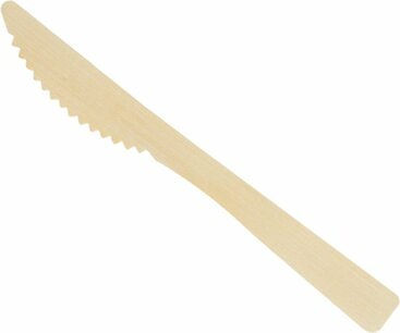 Messen Houten bestek set - Set van 20 stuks - ECO friendly - Wegwerp bestek Messen Houten bestek set - Set van 20 stuks - ECO friendly - Wegwerp bestek