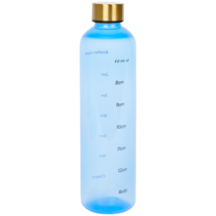 1L Waterfles met tijden - Blauw - Tijden - Bidon - Sportfles - Botlle - Kunststof 1L Waterfles met tijden - Blauw - Tijden - Bidon - Sportfles - Botlle - Kunststof