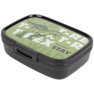 Dinosaurus T Rex lunchbox met drinkbeker met draaideksel Curver - Groen / Zwart - Lunchtrommel inhoud 1.3 liter en beker 400 ml - Kunststof - broodtrommel Dinosaurus T Rex lunchbox met drinkbeker met draaideksel Curver - Groen / Zwart - Lunchtrommel inhoud 1.3 liter en beker 400 ml - Kunststof - broodtrommel