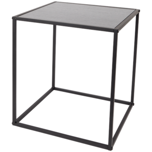 Industriële bijzettafel HAWK - Zwart - Metaal - 38 x 42,5 cm - Metal Side Table Industriële bijzettafel HAWK - Zwart - Metaal - 38 x 42,5 cm - Metal Side Table