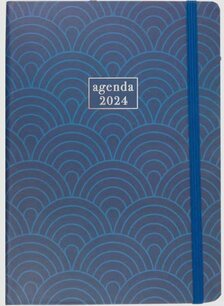 Jaaragenda 2024 | Jaaragenda blauw decoratieve print met harde kaft en leeslint | 7 dagen 2 pagina's | 20,5 x 14,5 cm - Agendaplanner - Aanmaakblokjes Jaaragenda 2024 | Jaaragenda blauw decoratieve print met harde kaft en leeslint | 7 dagen 2 pagina's | 20,5 x 14,5 cm - Agendaplanner - Aanmaakblokjes