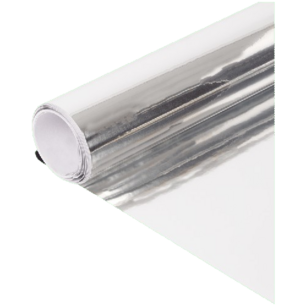 Zelfklevende decoratieve folie - Zilver - Papier - 45 cm x 1.5 m - Set van 2 Zelfklevende decoratieve folie - Zilver - Papier - 45 cm x 1.5 m - Set van 2