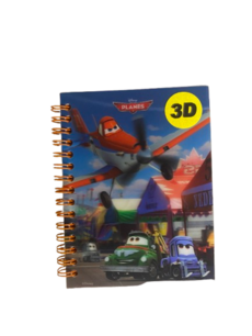 Notitieboekje Disney planes 3D - Multicolor - A6   Notitieboekje Disney planes 3D - Multicolor - A6