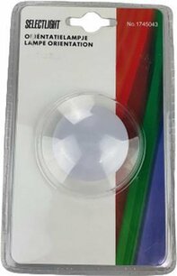 Oriëntatielampje - Wit - Kunststof - 6 x 6 x 5 cm Oriëntatielampje - Wit - Kunststof - 6 x 6 x 5 cm