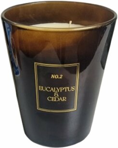 Grote Design kaars geurkaars XL - Eucalyptus & Cedar - No. 2 - Bruin / Brons - 50 Branduren Grote Design kaars geurkaars XL - Eucalyptus & Cedar - No. 2 - Bruin / Brons - 50 Branduren
