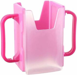 Anti knijp bekerhouder SIPPY - Roze - Kunststof - Drankhouder - Sapdoos - Bekerhouder - Anti spill - Drankhouder - Drinkpakjeshouder Anti knijp bekerhouder SIPPY - Roze - Kunststof - Drankhouder - Sapdoos - Bekerhouder - Anti spill - Drankhouder - Drinkpakjeshouder
