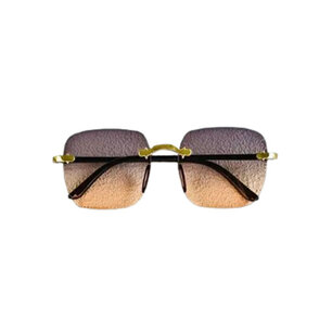 Zonnebril JETSET DUBAI - UV 400 - Donkerpaars / Lichtoranje - Glazen vierkante bril - Normaal Model - Shades - Unisex Heren / Vrouwen - Gradient Color - Anti UV - Vintage Model - Kunststof / Polycarbonaat - Zwarte framestokjes Zonnebril JETSET DUBAI - UV 400 - Donkerpaars / Lichtoranje - Glazen vierkante bril - Normaal Model - Shades - Unisex Heren / Vrouwen - Gradient Color - Anti UV - Vintage Model - Kunststof / Polycarbonaat - Zwarte framestokjes