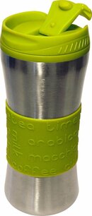 Hovac Savana mug - Zilver / Groen - RVS - 0,5L 