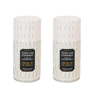 Interieurparfum - Creme De La Croco - Set van 2 - Multicolor - 250 ml - Interieur Interieurparfum - Creme De La Croco - Set van 2 - Multicolor - 250 ml - Interieur