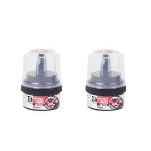Schoenpoets met spons POETSIE - Zwart - Kunststof - 50 ml - Set van 2 - Shoeshiner - Schoensmeer - Schoenpoets met spons POETSIE - Zwart - Kunststof - 50 ml - Set van 2 - Shoeshiner - Schoensmeer -