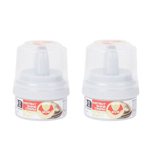 Schoenpoets met spons POETSIE - Neutraal - Kunststof - 50 ml - Set van 2 - Shoeshiner - Schoensmeer Schoenpoets met spons POETSIE - Neutraal - Kunststof - 50 ml - Set van 2 - Shoeshiner - Schoensmeer