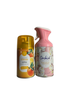 Luchtverfrisser Orchid - Roze - Citrus - Home Dry - Air Freshener - Roze - Navulbaar - 250ml - Set van 2 Luchtverfrisser Orchid - Roze - Citrus - Home Dry - Air Freshener - Roze - Navulbaar - 250ml - Set van 2