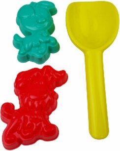 Strandspeelgoed set Woezel en Pip - Geel / Multicolor - Kunststof - 3 Stuks Strandspeelgoed set Woezel en Pip - Geel / Multicolor - Kunststof - 3 Stuks