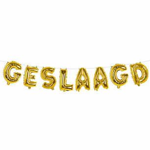 Folieballon Geslaagd - Goud - Feest - School - Diploma - Slagen Folieballon Geslaagd - Goud - Feest - School - Diploma - Slagen