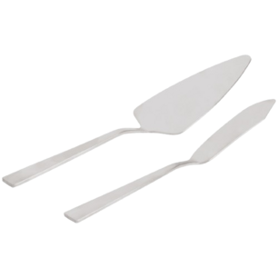 Taartserveerset - Taartschep en Mes - Zilver - RVS - 28cm - Cake Serving Set Taartserveerset - Taartschep en Mes - Zilver - RVS - 28cm - Cake Serving Set