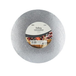 Taartbord - Zilver - 30,5 cm - Taartonderbord - Ronde taartbodem - Cakebord herbruikbaar - Cake Board - Taartonderlegger Taartbord - Zilver - 30,5 cm - Taartonderbord - Ronde taartbodem - Cakebord herbruikbaar - Cake Board - Taartonderlegger
